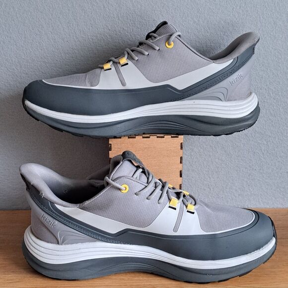 Kizik London All Terrain Alloy Poppyseed Mens 12 Wide Gray Slip-On Shoes Sneaker - Picture 6 of 16